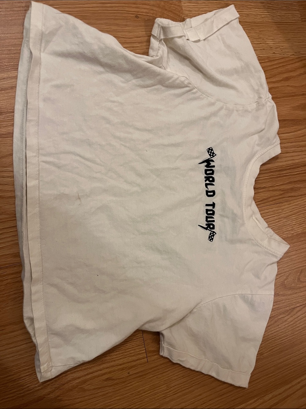 White 'World Tour' Graphic Tee